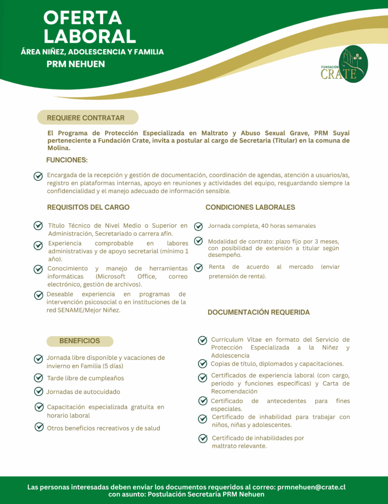 BUSCAMOS SECRETARIA PARA MOLINA